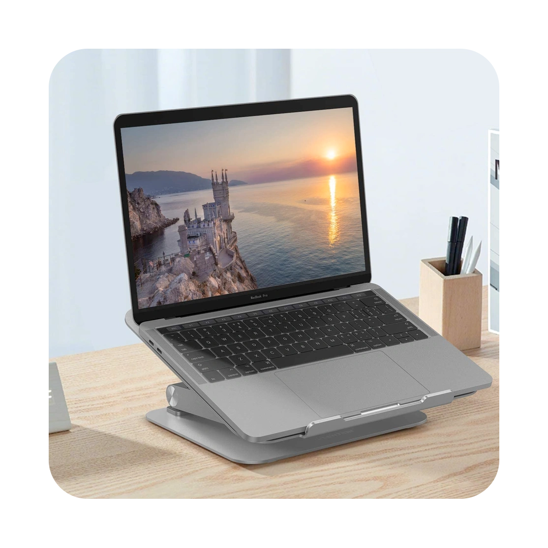 Lention Adjustable Height Laptop Stand Desk Riser Stand L5-2